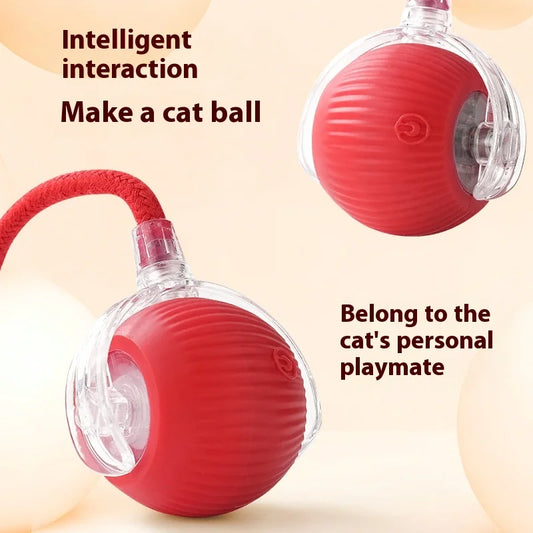 Rechargeable Automatic Interactive Rolling Ball Toy for Cats & Dogs