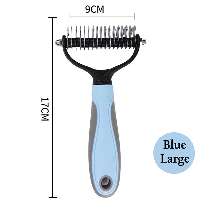 Professional Pet Deshedding Brush β Hair & Knot Remover for Dogs & Cats