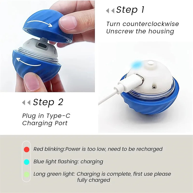 Automatic Smart Dog Toy Ball – Interactive & Motion-Activated Pet Toy
