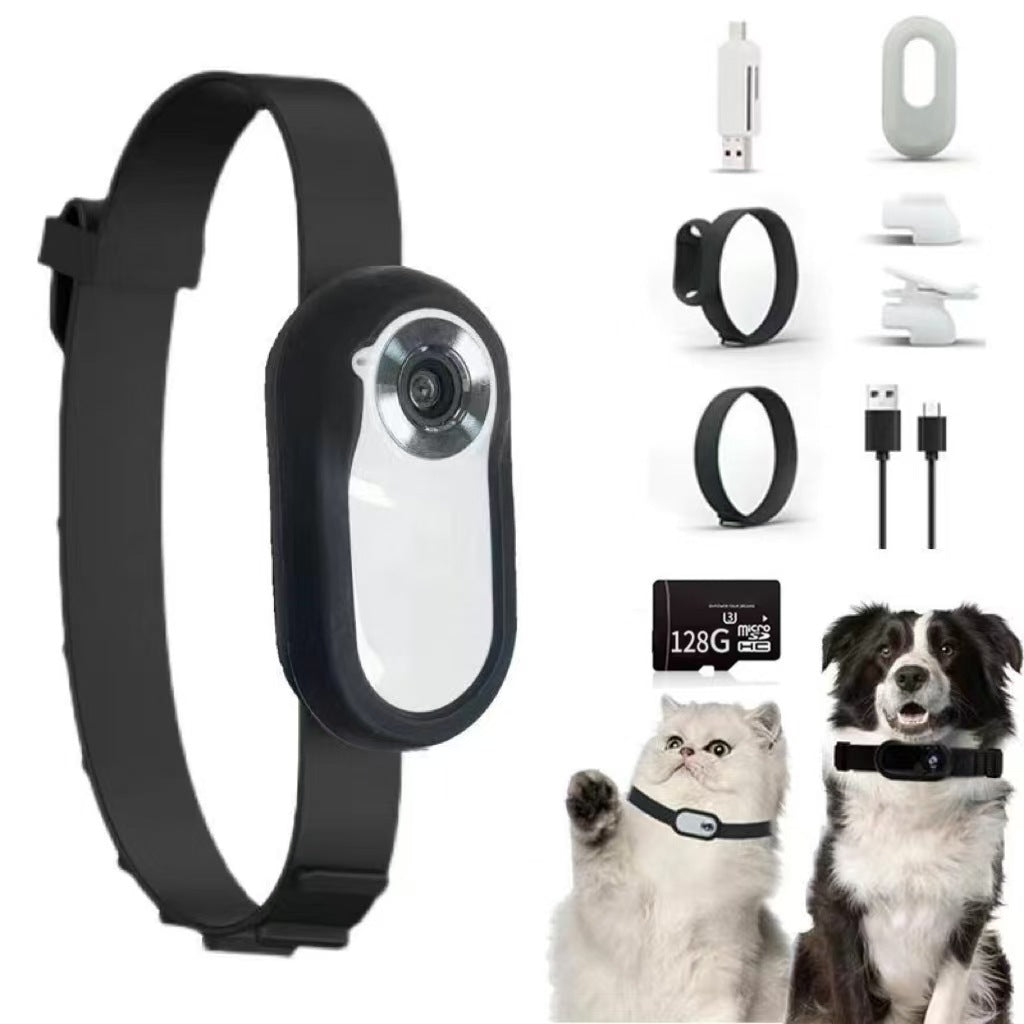 HD Pet Collar Camera – 1080P Portable Mini Camera for Dogs & Cats | Magnetic Clip, Sports & Outdoor Recorder with USB & SD Card Support