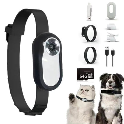 HD Pet Collar Camera – 1080P Portable Mini Camera for Dogs & Cats | Magnetic Clip, Sports & Outdoor Recorder with USB & SD Card Support