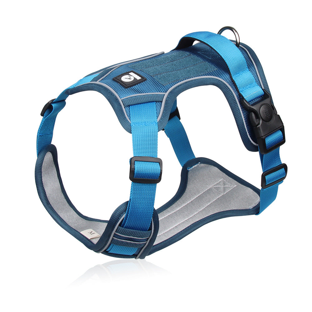 No-Pull Dog Chest Harness – Shock-Absorbing & Breathable Vest for Small Medium and Large Dogs