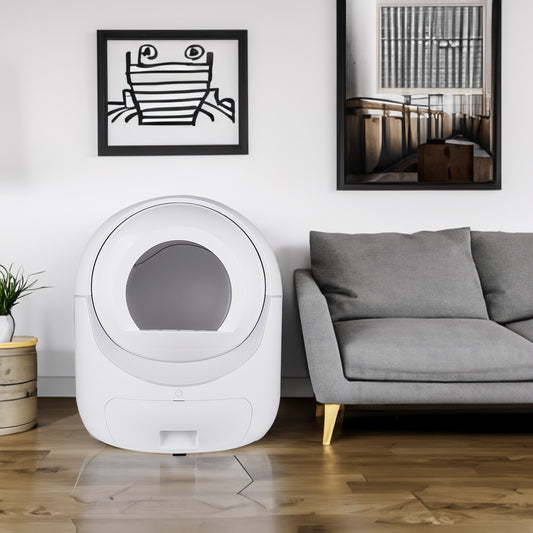 Smart WiFi Automatic Cat Litter Box with Self-Cleaning, Dual Odor Removal & App Control – Safe for Multiple Cats (Supports 5G & 2.4G WiFi)