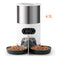 Smart WiFi Automatic Pet Feeder 4.5L – Dual Stainless-Steel Bowls with App Control & Voice Recording for Cats and Dogs