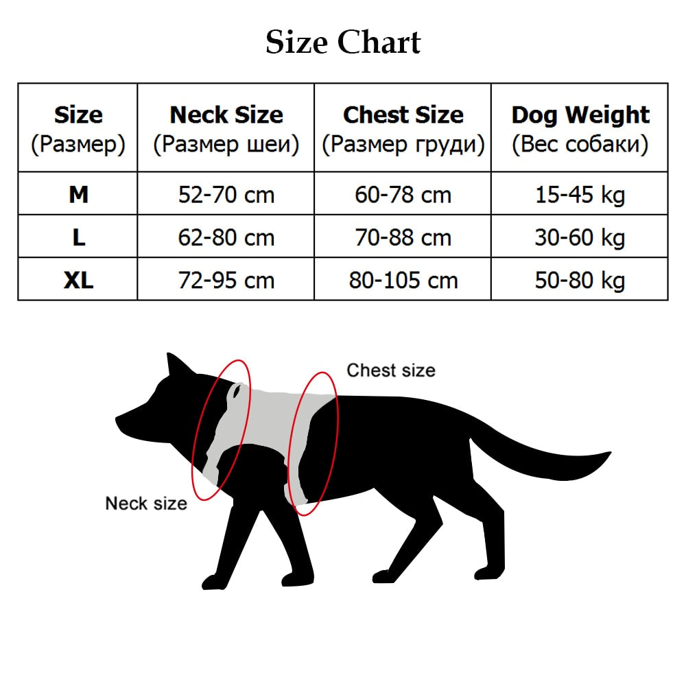 Military Tactical Dog Harness with Handle – Heavy-Duty Adjustable Dog Vest for Large & Medium Dogs
