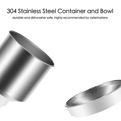 Smart WiFi Automatic Pet Feeder 4.5L – Dual Stainless-Steel Bowls with App Control & Voice Recording for Cats and Dogs