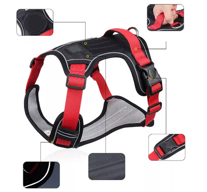 No-Pull Dog Chest Harness – Shock-Absorbing & Breathable Vest for Small Medium and Large Dogs