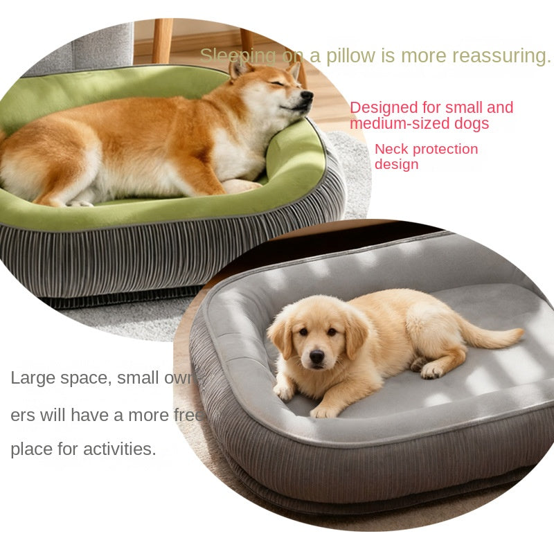 Luxury Orthopedic Dog Bed – Washable All-Season Pet Sofa for Dogs & Cats