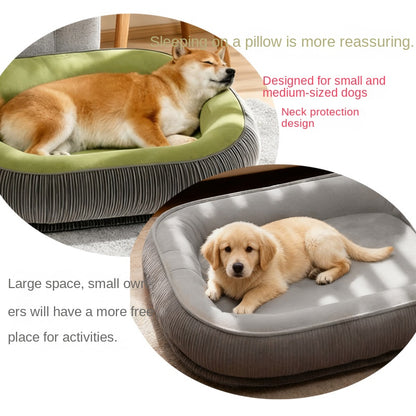 Luxury Orthopedic Dog Bed – Washable All-Season Pet Sofa for Dogs & Cats