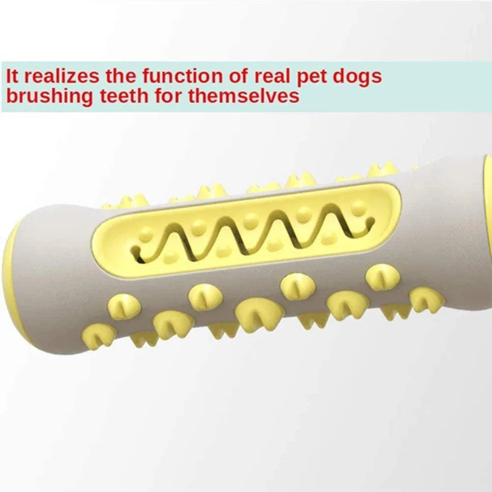 Durable Dog Toothbrush Chew Toy – Dental Care, Teething Relief & Interactive Training (TPR + Nylon)