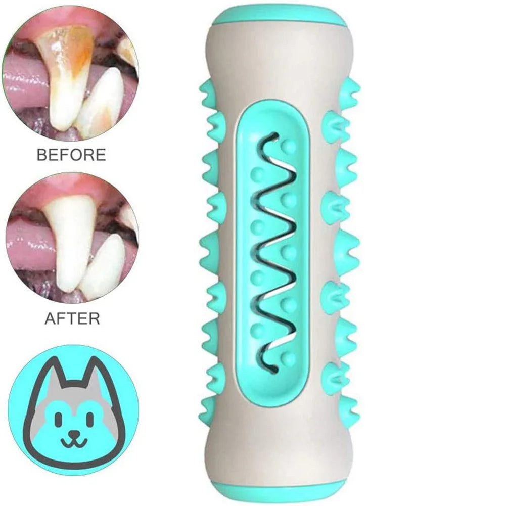 Durable Dog Toothbrush Chew Toy – Dental Care, Teething Relief & Interactive Training (TPR + Nylon)